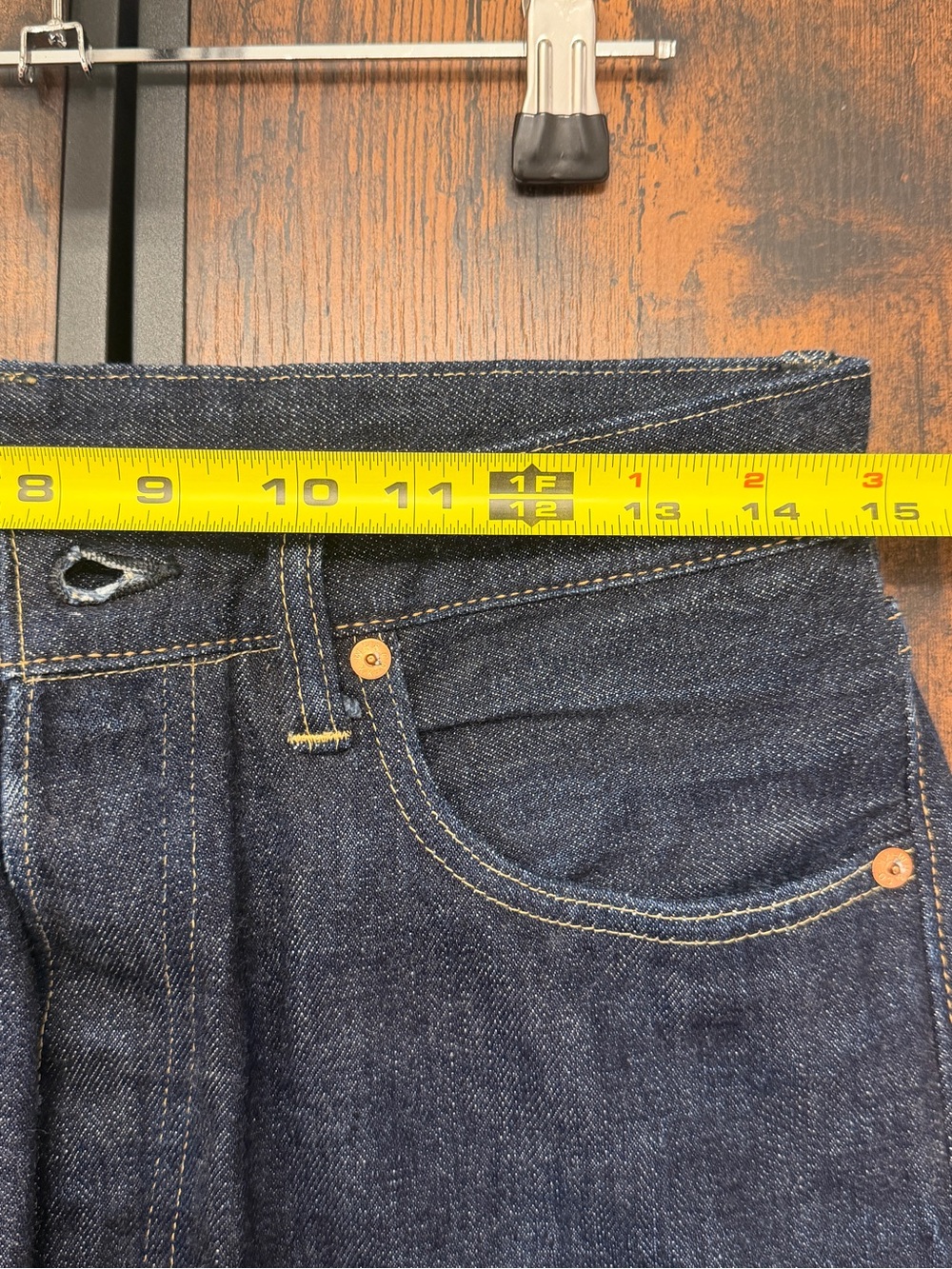 Dark Indigo Straight Jeans with Copper Rivets - Picture 12 of 12